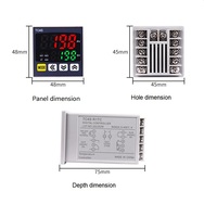 Contrôleur de température numérique intelligent PID à double sortie relais SSR 4-20 mA TC4S, entrée multiple