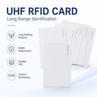 Étiquette autocollante vierge en PVC H9 pour pare-brise, carte de contrôle d'accès, lecteur/graveur RFID UHF 800-960 MHz 924 MHz, vente en gros