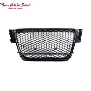 <span class=keywords><strong>Calandre</strong></span> en nid d'abeille noire brillante <span class=keywords><strong>A4</strong></span> S4 Look RS4 Grille de pare-chocs avant avec quattro pour <span class=keywords><strong>Audi</strong></span> <span class=keywords><strong>A4</strong></span> S4 B8 2008 2009 2010 2011 2012 - Product Image 1