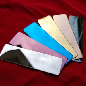OEM RVS metalen naambadge blanks UV-printen bedrukken mode bulk met geborstelde afwerking - Product Image 2
