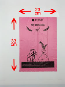 Vente en gros 2 rouleaux de sacs jetables écologiques roses pour déjections de chiens en plastique biodégradable recyclable pour l'élimination des déchets d'animaux domestiques - Product Image 5