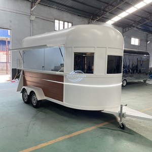 Retro 5.5m Catering <b>Trailer</b> Fully Equipped Mobile Coffee Ice Cream Food Truck - Product Image 3