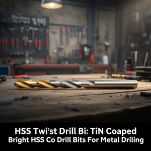 Foret hélicoïdal HSS avec revêtement TiN, forets HSS Co brillants pour le perçage du métal - Product Image 3