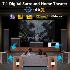 Sistema de Sonido Envolvente 7.1 para el Hogar, Sistema de Cine en Casa de Madera con Amplificador Digital Compatible con 3D/8K - Product Image 5