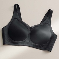 Sujetador deportivo OEM/ODM para mujer, sin costuras, refrescante, de seda helada, látex, estilo chaleco, sin aros, con tirantes anchos, ajuste cómodo