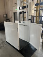 Ascensore Industriale per Sedie a Rotelle 300kg, Piattaforma di Sollevamento Verticale 6m per Personale Disabile