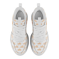 Chaussures décontractées de haute qualité avec logo personnalisé, respirantes, blanches, plateforme épaisse, baskets de skate, OEM ODM FN017