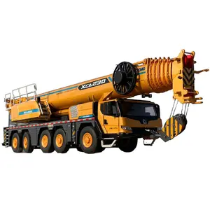 2020 New Launch 1:50 XCA 230 Heavy Terrain Crane Model 5 Axles 220 tons Crane Model Collection Yellow Cab open Seat Swing