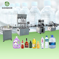 Chaîne de remplissage et de bouchage automatique pour bouteilles en verre de shampoing, jus et huile de cuisson, avec étiqueteuse