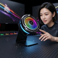 Refroidisseur de téléphone portable F47 avec écran numérique, lumière RGB, dissipation de chaleur pour smartphone, support de bureau