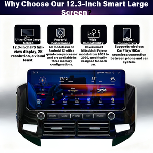 2007-2020 मित्सुबिशी पजेरो v97 v73 pajero 12.3-इंच एंड्रॉइड सेंट्रल कंट्रोल नेविगेशन स्क्रीन - Product Image 4