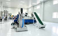 Machine de granulation plastique à anneau d'eau à double étage YKSJ200/180S pour films PE PP