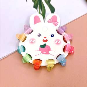 Clips para Flequillo de 1 cm, Transparentes, para Peinados con Flequillo, Pequeñas Horquillas para el Cabello, 10 Piezas por Paquete - Product Image 3