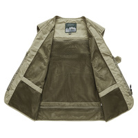 Gilet de travail multi-poches pour homme, veste sans manches en maille pour photographe, taille 6XL, été, photographie, randonnée tactique américaine, pêche