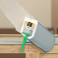 Pinceau de peinture murale de haute qualité avec manche en plastique Pinceaux de peinture personnalisables de qualité bricolage avec support OEM