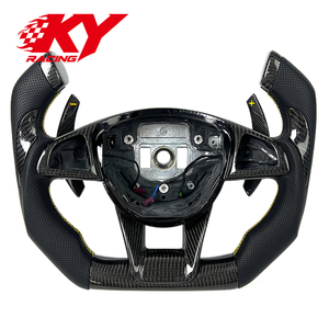 Volant de course personnalisé en fibre de carbone F1 pour Mercedes-Benz W205 CLA45 AMG C63 S63 W222 GLA45 GLS E63 GT GLC43 C43 SL550 W213 - Product Image 1