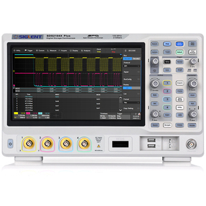 Osciloscopio SIGLENT SDS2104X Plus de 100MHz, 4 Canales, DPO Super Fluorescente, Resolución de 10 Bits, 2GSa/s, 200Mpts - Product Image 1
