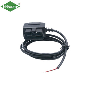 Cavo di Alimentazione OBDII Maschio a Filo Nudo 12V/24V per Installazione Dash <span class=keywords><strong>Cam</strong></span> e Localizzatore GPS a Prezzo di Fabbrica - Product Image 1