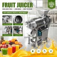 Commerciële automatische fruitpersmachine van roestvrij staal voor sinaasappel-, appel- en groentesap.