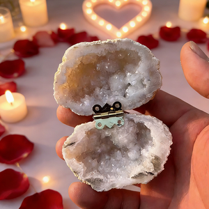<span class=keywords><strong>Caja</strong></span> para Anillo de Ágata Blanca Natural - <span class=keywords><strong>Caja</strong></span> Creativa para Propuesta de Matrimonio, <span class=keywords><strong>Caja</strong></span> de Joyería para Especímenes de Cristal y <span class=keywords><strong>Minerales</strong></span>, Superventas - Product Image 3