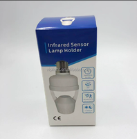 Interruptor con Sensor de Movimiento PIR Infrarrojo, Portalámparas E27