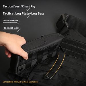 Pochette de coque tactique, pochette Molle Shot Shell Holder 12G/20G, sac de recharge de munitions 25 cartouches - Product Image 5