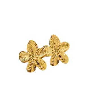 Großhandel Damen Mode-Ohrringe - 18K Vergoldet Hypoallergen Stud & Hoops, Edelstahl Schmuckset - Product Image 5