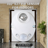 Harga Kompetitif Sensor Gerak Inframerah PIR 360 Derajat E27 dengan Deteksi Maks. 6m dan Penundaan 5detik-5menit untuk Rumah