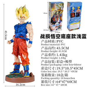 Statua Anime di Grande Dimensione 43CM in <span class=keywords><strong>3</strong></span> Stili, <span class=keywords><strong>Dragon</strong></span> <span class=keywords><strong>Ball</strong></span> Super Saiyan Son Goku Danneggiato in Battaglia, Giocattoli Cartoon Gogeta, Figura Anime in PVC - Product Image 3