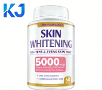 Capsules blanchissantes OEM pour la peau avec gingembre et glutathion 5000mcg/2000mg – Complément de beauté pour éclaircir la peau