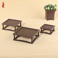 Plateau de jardinage pour plantes succulentes, soucoupe de récupération d'eau en résine épaissie, carrée, à double niveau, pour plantes d'intérieur et de bureau