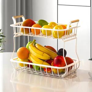 Household Fruit Basket Vegetable Holder Fruit Bowl <b>Small</b> Item Storage Rack Rectangle Basket Storage Holder - Product Image 2