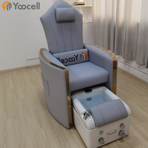 Yoocell – chaise de spa de luxe moderne gris clair, chaise électrique de réflexologie des pieds, <span class=keywords><strong>manucure</strong></span> et pédicure, pour salon de <span class=keywords><strong>manucure</strong></span>, <span class=keywords><strong>2022</strong></span> - Product Image 1