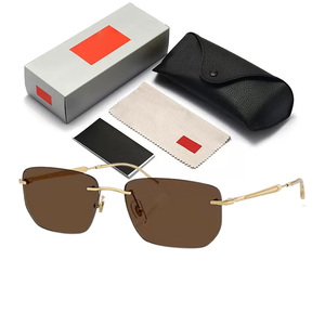 <span class=keywords><strong>2025</strong></span> Chất lượng cao kim loại khung Glass Lens cao cấp Kim Loại Kính mát men retro cổ điển UV400 Shade Sunglasses - Product Image 1