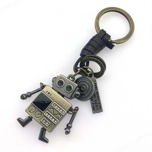 Llavero Pirata de Metal de Alta Calidad, Llaveros Divertidos, Llavero de Robot con Cuerda Trenzada para Regalos - Product Image 3