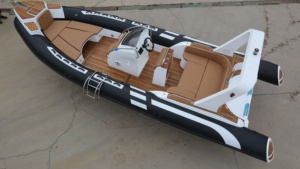 Bote Inflable de 7.6m, Bote de Lujo con Casco Semirrígido 760, Botes Inflables Económicos - Product Image 4