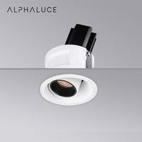 ALPHALUCE Projecteur ajustable 7W Design Downlight étroit Encastré Intérieur Cob Plafonnier Led Spot