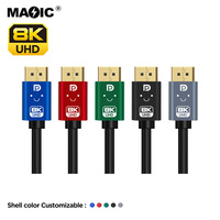 Nouvelle personnalisation coque colorée Dp1.4 1.4V DP mâle à mâle prise en charge du câble 8K 60Hz 4K 144Hz 4K144HZ 4K120HZ câble DP