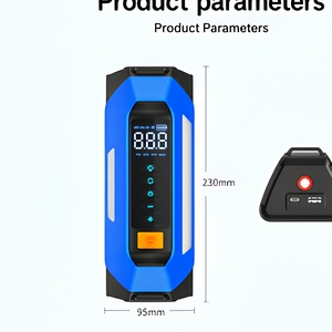 Gonfleur de pneus sans fil 12V, pompe à pneus numérique, compresseur d'air rechargeable avec fonction automatique pour voiture, moto, vélo - Product Image 3