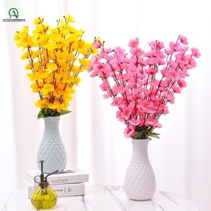 Ramo de Flores Artificiales de Durazno y Cerezo, 36 Ramas, Decoración de Seda para Pascua, Hogar, Bodas, Fiestas, Decoración de Jarrones de Mesa - Product Image 5