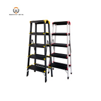 Escabeau en aluminium Echelle Tabouret pliable Escalier Echelle double face Plegable Escaleras