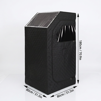 Sauna à vapeur humide individuel, électrique, moderne, compact, portable, en polyester, pour intérieur, de luxe, en forme de cabine