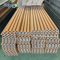Panneaux muraux extérieurs Supereco Modern 3D WPC, imperméables, résistants à l'humidité, ignifuges, durée de vie de 25 ans, pour usage commercial