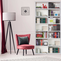 Étagère d'Angle OEM et ODM, Meuble de Rangement Bibliothèque Design Moderne, Meuble de Rangement en Bois pour Salon et Maison