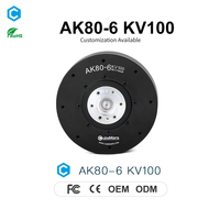 Moteur FOC CubeMars léger AK80-6 KV100 485g 6Nm avec bus CAN pour articulation d'exosquelette