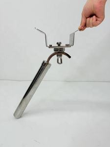 Grand <span class=keywords><strong>Barbecue</strong></span> Combiné Acier au <span class=keywords><strong>Gaz</strong></span> et Charbon Réglable <span class=keywords><strong>pour</strong></span> Camping-Car, Extérieur, <span class=keywords><strong>Bateau</strong></span> et Fournitures Marines - Product Image 6