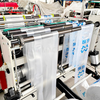 Machine Entièrement Automatique pour la Fabrication de Sacs Gilet en Plastique Noir, Machine de Production de Sacs en Nylon