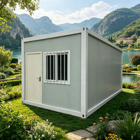 Maison conteneur légère et portable en acier, design moderne du milieu du siècle, respirante, facile à charger, pour bureau, supermarché, salle à manger
