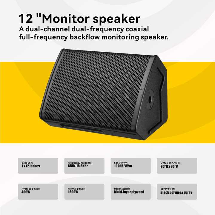 12-Inch Monitor Speaker Line Array Sound System with 8ohm Impedance ...