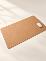 Tapis de bureau en liège pour droitiers, tapis de table naturel, imperméable, antidérapant, tapis pour ordinateur portable, bureau à domicile